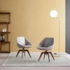 Silla Stone con base giratoria de Bonaldo. Moderno diseño italiano.