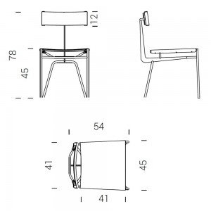 Silla preciosa Viking K para comedor de Extendo.