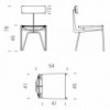 Silla preciosa Viking K para comedor de Extendo.