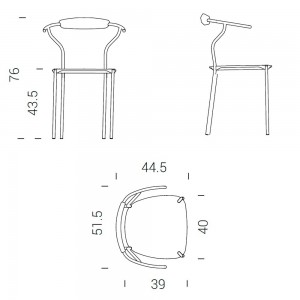 Sillón Danske C2 para comedor de Extendo.