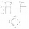 Sillón Danske C2 para comedor de Extendo.