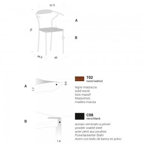 Sillón Danske C2 para comedor de Extendo.
