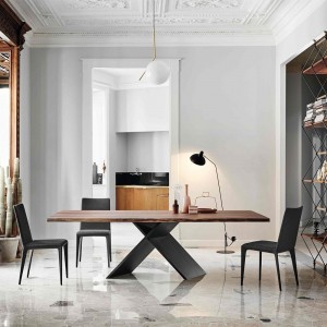 Mesa AX fija madera de Bonaldo. Mesa de madera de calidad italiana.