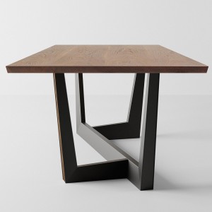 Mesa fija Art de madera. Mesa de diseño moderno rectangular. Bonaldo.