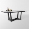 Mesa moderna Art extensible de Bonaldo. Diseño italiano para salones.
