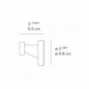 Soporte pared Tolomeo Ø9.7 cm. de Artemide. Accesorios Tolomeo de Artemide