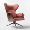 Sillón de lujo Lounger de madera para dormitorio de BD Barcelona.