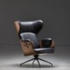 Sillón de lujo Lounger de madera para dormitorio de BD Barcelona.