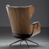 Sillón de lujo Lounger de madera para dormitorio de BD Barcelona.