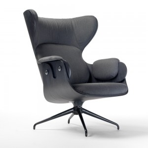Sillón de lujo Lounger de madera para dormitorio de BD Barcelona.