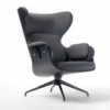 Sillón de lujo Lounger de madera para dormitorio de BD Barcelona.