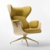 Sillón de lujo Lounger de madera para dormitorio de BD Barcelona.