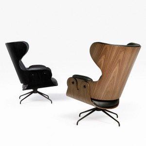 Sillón de lujo Lounger de madera para dormitorio de BD Barcelona.