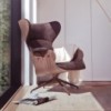 Sillón de lujo Lounger de madera para dormitorio de BD Barcelona.