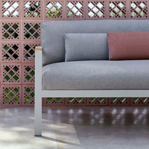 Sofá resistente modular 1 Timeless para exterior de Gandia Blasco.