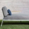 Sofá modular 2 Timeless para exterior de Gandia Blasco. Sofás elgantes.