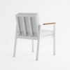 Silla con brazos Timeless para jardín de Gandia Blasco. Sillas modernas.