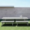 Mesa Timeless para exterior de Gandia Blasco.  Mesas de diseño.