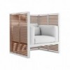 Sillón normando de diseño DNA Teca para jardín de Gandia Blasco.