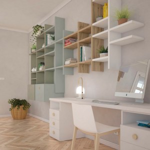 Composición Nº1 de Tobisa Muebles. Habitaciones juveniles.