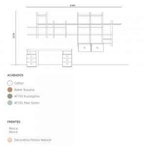 Composición Nº1 de Tobisa Muebles. Habitaciones juveniles.
