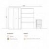 Composición Nº7 de Tobisa Muebles. Habitaciones juveniles.