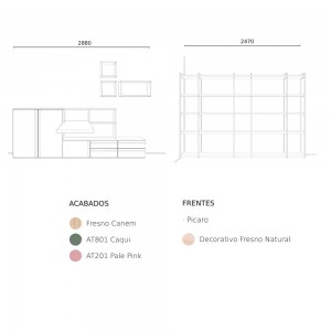 Composición Nº12 de Tobisa Muebles. Habitaciones juveniles.