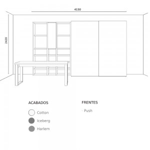 Composición Nº13 de Tobisa Muebles. Habitaciones juveniles.
