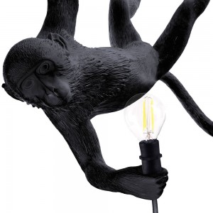 Lámpara exterior suspensión Monkey color negro de Seletti.