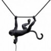 Lámpara exterior suspensión Monkey color negro de Seletti.