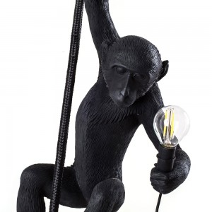 Lámpara Ceiling en negro Monkey de Outdoor de Seletti.