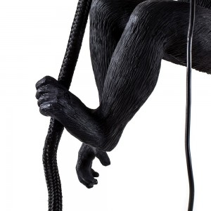 Lámpara Ceiling en negro Monkey de Outdoor de Seletti.