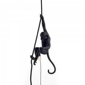 Lámpara Ceiling en negro Monkey de Outdoor de Seletti.