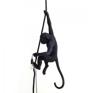 Lámpara Ceiling en negro Monkey de Outdoor de Seletti.