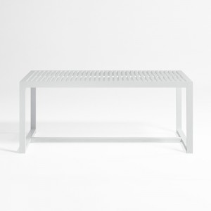 Mesa de diseño DNA de Gandia Blasco. Mesa de aluminio para exterior.