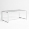 Mesa de diseño DNA de Gandia Blasco. Mesa de aluminio para exterior.
