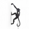Aplique pared Monkey outdoor brazo derecho en color negro.