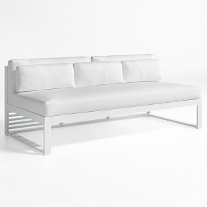 Sofá modular 4 DNA para exteriores de Gandia Blasco. Sofá de diseño moderno.
