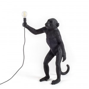 Lámpara suelo Monkey Standing color negro de Seletti para exterior