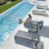 Tumbona DNA reclinable para exterior de Gandia Blasco. Tumbonas de diseño.