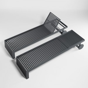 Tumbona DNA reclinable para exterior de Gandia Blasco. Tumbonas de diseño.