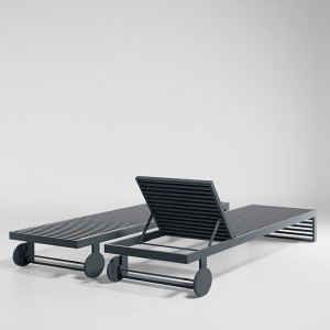 Tumbona DNA reclinable para exterior de Gandia Blasco. Tumbonas de diseño.