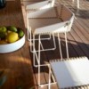 Taburete moderno alto con respaldo Textile para Jardín de Gandia Blasco.