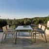 Mesa Stack de Gandia Blasco. Mesas moderna para terraza.