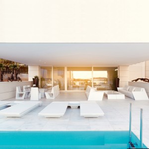 Tumbona Rest Reclinable de Diseño con Tecnología Interior Led | Vondom