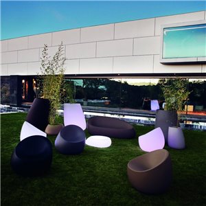 Macetero Light Stone con Autorriego y Luz Led en el Interior | Vondom
