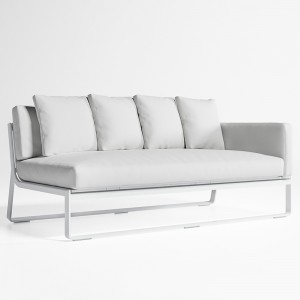 Sofá Flat Modular 1 de Gandía Blasco. Sofá de diseño para exteriores.