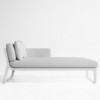 Sofá modular 2 Flat de Gandía Blasco. Sofás de diseño moderno para patio.