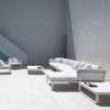 Sofá modular 2 Flat de Gandía Blasco. Sofás de diseño moderno para patio.