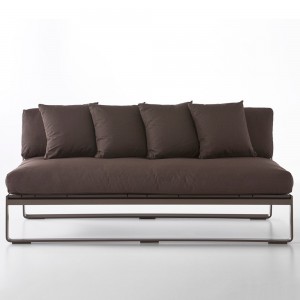 Sofá Flat modular 4 de Gandia Blasco. Sofá de diseño para exteriores.